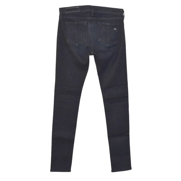 B0 Auth RAG & BONE Dark Wash Olive Harrow Skinny Stretch Jeans Size 26 - Picture 3 of 6